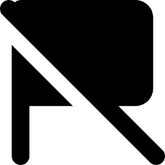 Unflag Icon from Core Solid Set
