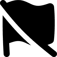 Unflag Icon from Flex Solid Set