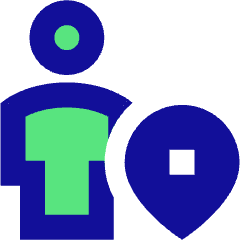 User Pin Icon from Sharp Pop Set