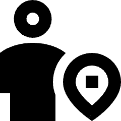 User Pin Icon from Sharp Remix Set