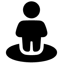 User Pin Icon from Plump Solid Set