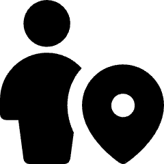 User Pin Icon from Core Solid Set