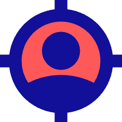 User Target Icon from Sharp Pop Set