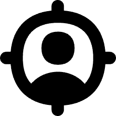 User Target Icon from Flex Solid Set