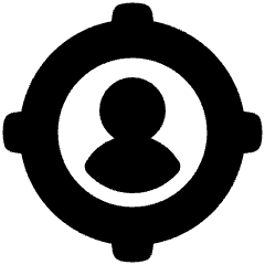 User Target Icon from Plump Solid Set