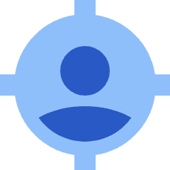 User Target Icon from Sharp Flat Set