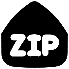 Zip Code Address Icon from Flex Solid Set