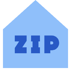 Zip Code Address Icon from Sharp Flat Set