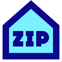 Zip Code Address Icon from Sharp Pop Set