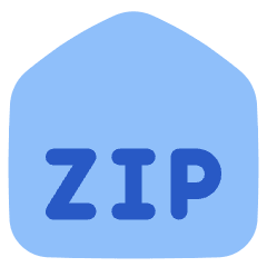 Zip Code Address Icon from Plump Flat Set