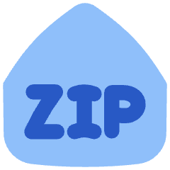 Zip Code Address Icon from Flex Flat Set