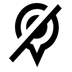 Maps Location Pin Inactive Not Existed Icon from Nova Line Icons Set