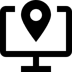 Maps Location Pin Monitor Icon from Nova Line Set