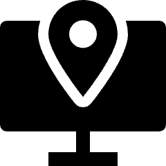 Maps Location Pin Monitor Icon from Nova Solid Set