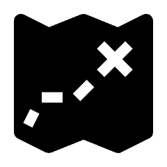 Maps Treasture Map 1 Icon from Nova Solid Set