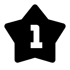 1 Star Fill Icon from Outlined Fill - Streamline Material Set