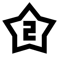 2 Star Icon from Sharp Line - Streamline Material Set