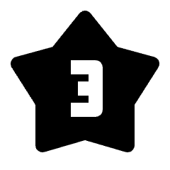3 Star Fill Icon from Outlined Fill - Streamline Material Set