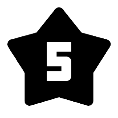 5 Star Fill Icon from Outlined Fill - Streamline Material Set