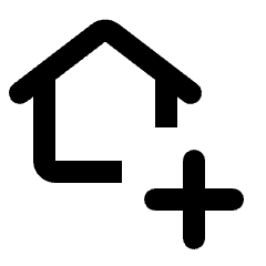 Add Home Icon from Rounded Line - Streamline Material Set