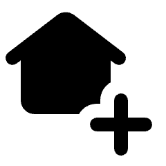 Add Home Fill Icon from Rounded Fill - Streamline Material Set