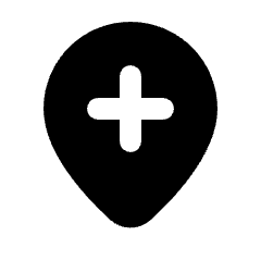 Add Location Fill Icon from Rounded Fill - Streamline Material Set