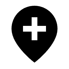 Add Location Fill Icon from Sharp Fill - Material Pro Set