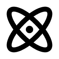 Atom Icon from Sharp Line - Streamline Material Set
