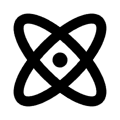 Atom Icon from Rounded Line - Streamline Material Set