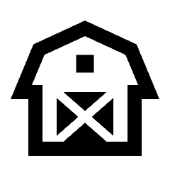 Barn Icon from Sharp Line - Streamline Material Set