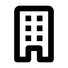 Building Icon from Rounded Line - Streamline Material Set