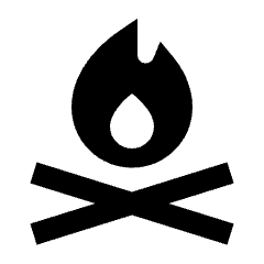 Campfire Fill Icon from Sharp Fill - Streamline Material Set