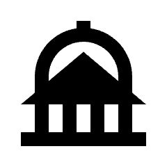 Capitol Fill Icon from Sharp Fill - Streamline Material Set