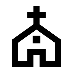 Church Icon from Sharp Line - Streamline Material Set