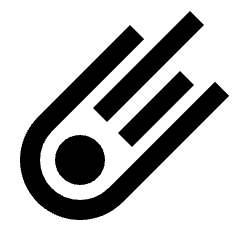 Comet Icon from Outlined Line - Streamline Material Set