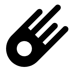 Comet Fill Icon from Rounded Fill - Streamline Material Set