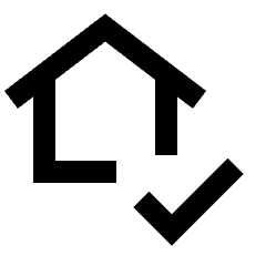 Confirm Home Icon from Sharp Line - Streamline Material Set