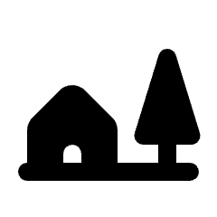 Countryside Fill Icon from Rounded Fill - Streamline Material Set