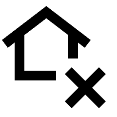 Delete Home Icon from Sharp Line - Streamline Material Set