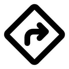 Directions Icon from Rounded Line - Streamline Material Set