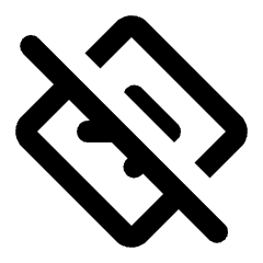 Directions Alt Off Icon from Rounded Line - Streamline Material Set