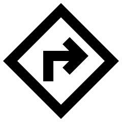 Directions Icon from Sharp Line - Streamline Material Set