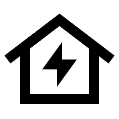 Eco House Icon from Sharp Line - Streamline Material Set