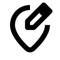 Edit Location Alt Icon from Rounded Line - Streamline Material Set