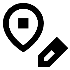 Edit Location Icon from Sharp Line - Streamline Material Set