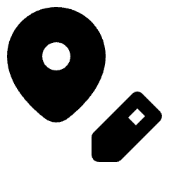 Edit Location Fill Icon from Rounded Fill - Streamline Material Set