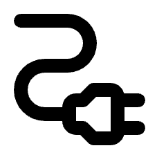 Electrical Services Icon from Rounded Line - Streamline Material Set
