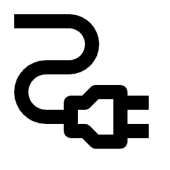 Electrical Services Icon from Outlined Line - Streamline Material Set