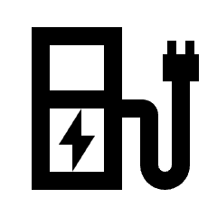 Ev Station Icon from Sharp Line - Material Pro Set