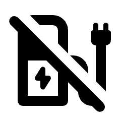 Ev Station Off Icon from Rounded Line - Streamline Material Set